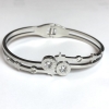Xuping Rhodium Bracelet, Thickness 5.5mm +/-, Diameter 63x54cm +