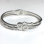 Xuping Rhodium Bracelet, Thickness 5.5mm +/-, Diameter 63x54cm +