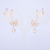 Xuping Ear Cuff 18K Gold-Plated White Rhinestones, Length 40mm +