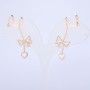 Xuping Ear Cuff 18K Gold-Plated White Rhinestones, Length 40mm +