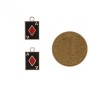 Jewellery Findings Ace of Diamonds Pendant, Pack of 5