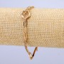 Xuping Bracelet 18K Gold Plated, thickness 4mm+/-, length 17-20cm+