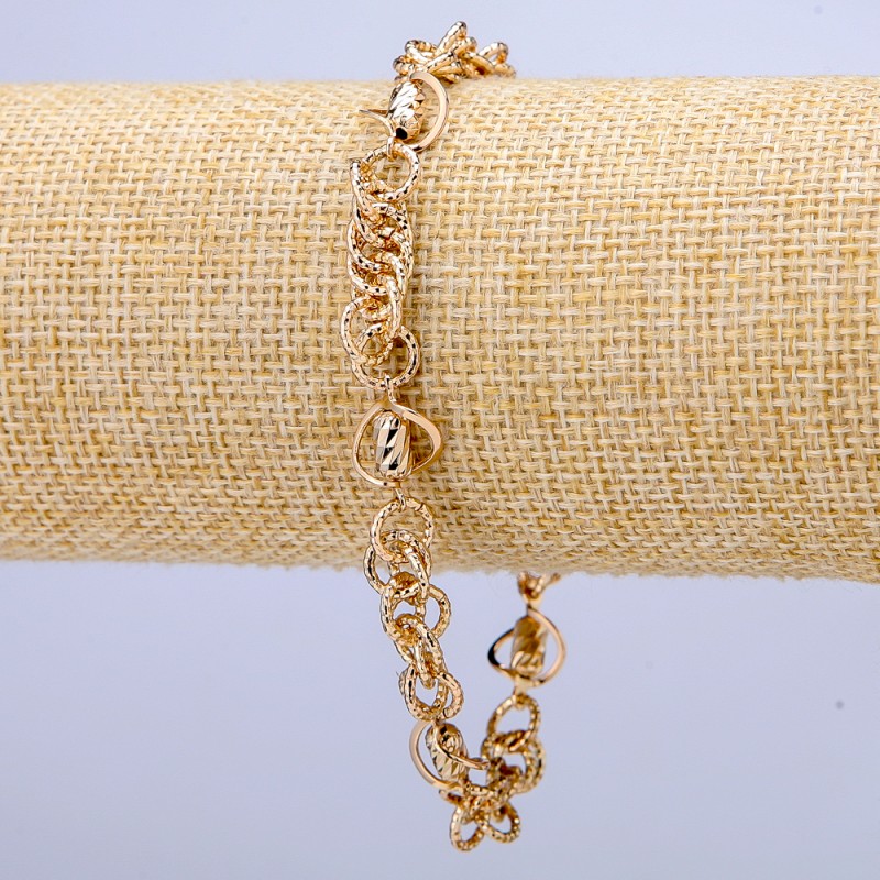 Xuping Bracelet 18K Gold Plated, thickness 7mm+/-, length 19-22cm+