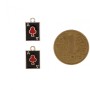 Jewellery Findings Ace of Clubs Pendant, Pack of 5
