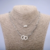 Xuping Chain with Rhodium Pendant, thickness 4.5mm+/- and 1.5mm+/-, length 48cm+