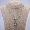 Xuping Chain with Rhodium Pendants, thickness 4mm+/-, 3mm+/- and 1.4mm+/-, L (max) -52cm+