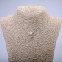 Xuping Chain with "Chameleon" Pendant and White Crystal Rhodium, thickness 1.3mm +/-, length 38cm +