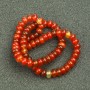 Beads on a Strand, Natural Carnelian Stone Smooth Rondelle, diameter 8x5mm +/-, length 40cm +
