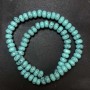 Turquoise (Imit.) Beads Smooth Rondelle, diameter 8x5mm +/-, length 40cm +