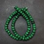 Beads on a Strand, Malachite (Pressed) Smooth Rondelle, diameter 8x5mm +/-, length 40cm +