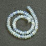Beads on a Strand Moonstone (Synthetic) Smooth Rondelle, diameter 8x5mm +/-, length 40cm+