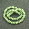 Beads on a Strand Natural Stone Jade Smooth Rondelle, diameter 8x5mm +/-, length 40cm+