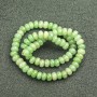 Beads on a Strand Natural Stone Jade Smooth Rondelle, diameter 8x5mm +/-, length 40cm+