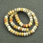 Beads on a Strand Natural Stone Imperial Jasper Smooth Rondelle, diameter 8x5mm +/-, length 40cm+