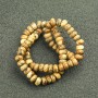 Beads on a Strand Natural Stone Picture Jasper Smooth Rondelle, diameter 8x5mm +/-, length 40cm+