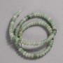 Beads on a Strand Natural Stone Jade Smooth Rondelle, diameter 6x4mm +/-, length 39cm+