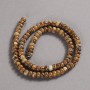 Beads on a Strand Natural Stone Picture Jasper Smooth Rondelle, diameter 6x4mm +/-, length 39cm+