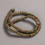 Beads on a Strand Natural Stone Jasper Heliotrope Unakite, diameter 6x4mm +/-, length 39cm+