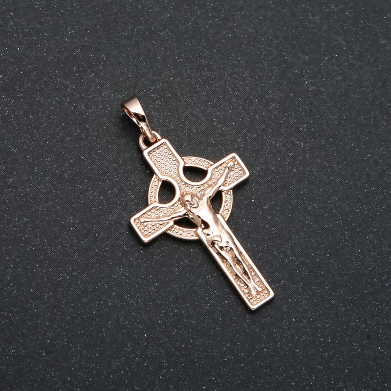 Xuping Pendant 18K Gold Plated Cross, diameter 35x18mm +