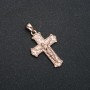 Xuping Pendant 18K Gold Plated Cross, diameter 31x18mm +
