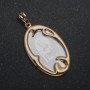 Xuping Pendant 18K Gold Plated Icon, diameter 38x19mm +