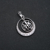Xuping Rhodium Pendant with White Rhinestones, diameter 29x22mm +