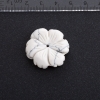 Flower findings made of natural stone, 29mm diameter Kaholungh (Kaholong)