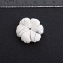 Flower findings made of natural stone, 29mm diameter Kaholungh (Kaholong)