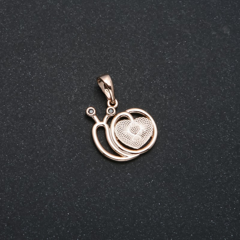 Xuping Pendant 18K Gold Plating Snail, 20x17mm diameter +