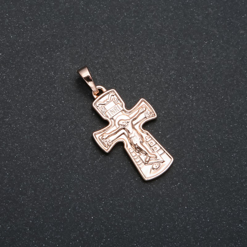 Xuping Pendant 18K Gold Plated Cross, diameter 29x15mm+