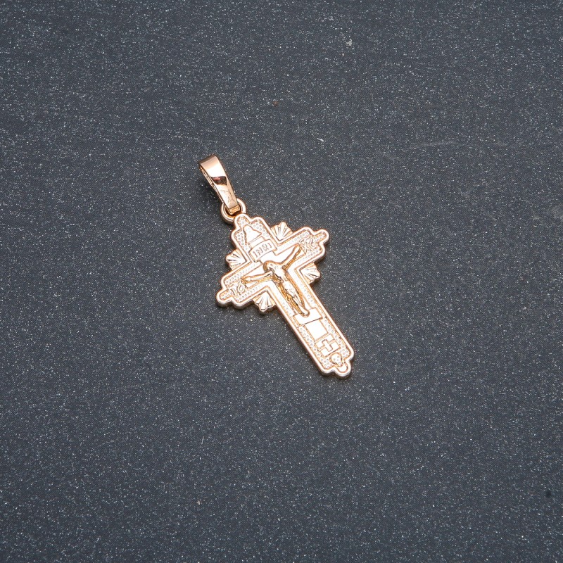 Xuping Pendant 18K Gold-Plated Cross, 35x18mm diameter +