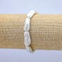 Elastic Bracelet with Baroque Pearls, 18x8mm+-, 18cm length+