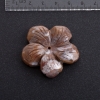 Flower Findings with Natural Stone, 41mm Diameter - Jasper
