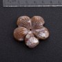 Flower Findings with Natural Stone, 41mm Diameter - Jasper