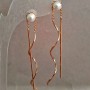 Xuping Earrings 18K Gold Plated with Bead, length 60mm +