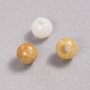 Pandora Natural Stone Yellow Agate Bead 12x10mm, hole diameter 5mm +