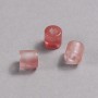 Pandora Bead Natural Stone Watermelon Tourmaline 9x9mm, hole diameter 3.5mm +