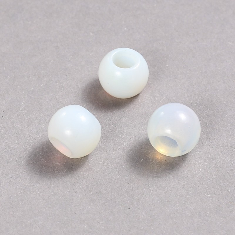Pandora Bead Moonstone 14x12mm + -, hole diameter 5.5mm +