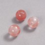 Pandora Bead Natural Stone Watermelon Tourmaline 14x12mm + -, hole diameter 5.5mm +
