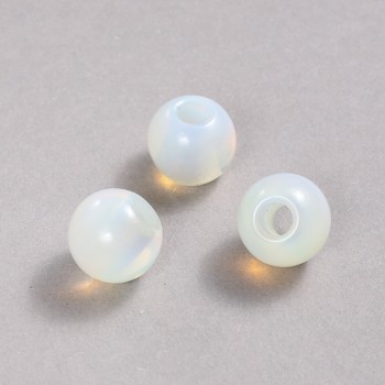 Pandora Bead Moonstone 16x14mm +/-, hole diameter 5.5mm +