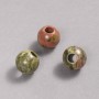 Pandora Bead Natural Stone Unakite Jasper 16x14mm + -, hole diameter 5.5mm +