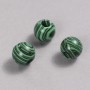 Pandora Bead Malachite 16x14mm + -, hole diameter 5.5mm +