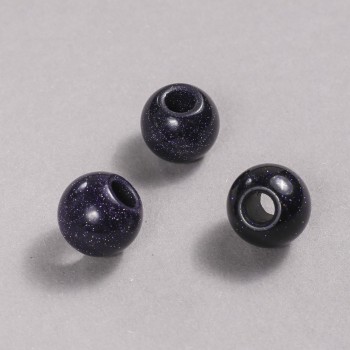 Pandora Bead Aventurine Blue Sand Cairo Night 16x14mm + -, hole diameter 5.5mm +