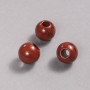 Pandora Bead Natural Stone Red Jasper 16x14mm + -, hole diameter 5.5mm +