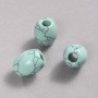 Pandora Bead Turquoise 16.5x15.5mm + -, hole diameter 5.5mm +