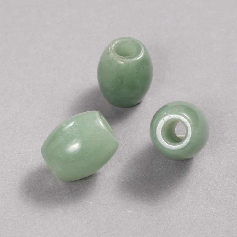 Pandora Bead Natural Stone Jade 16.5x15.5mm +/-, hole diameter 5.5mm +