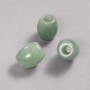 Pandora Bead Natural Stone Jade 16.5x15.5mm +/-, hole diameter 5.5mm +