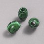 Pandora Bead Malachite 16.5x15.5mm + -, hole diameter 5.5mm +