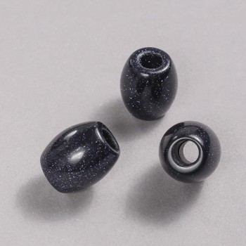 Pandora Bead Aventurine Blue Sand Cairo Night 16.5x15.5mm +/-, hole diameter 5.5mm+
