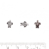 Nautical "Shell" Bead Finding, Hole Ø1mm, Metal Colour "Silver", Pack 20g +/-38pcs